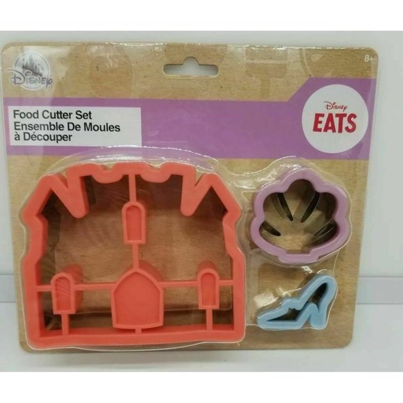 Disney Eats Princess Food Cutter Set castle seashell slipper baking disneyland - Picture 1 of 4